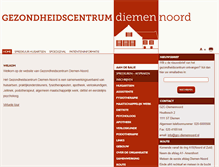 Tablet Screenshot of gzc-diemennoord.nl